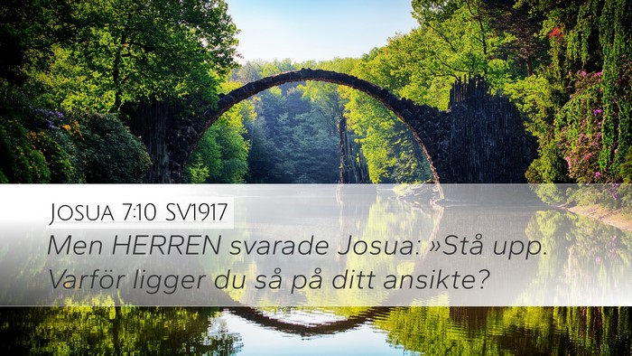 Josua 7:10 SV1917 Bible Verse Image