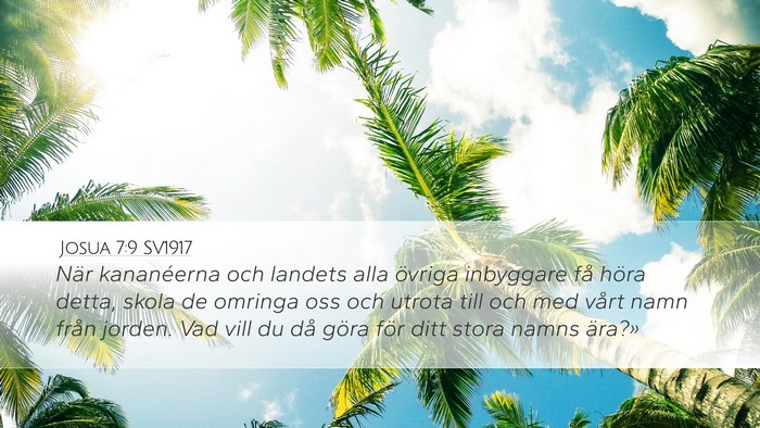 Josua 7:9 SV1917 Bible Verse Image