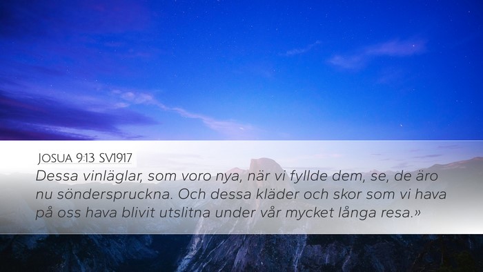 Josua 9:13 SV1917 Bible Verse Image
