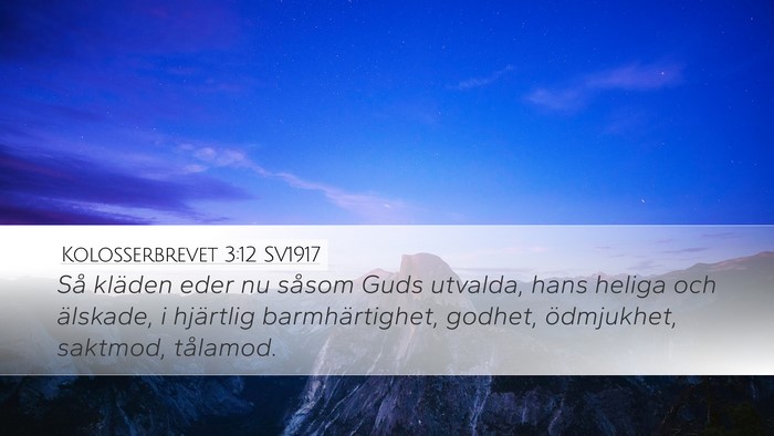 Kolosserbrevet 3:12 SV1917 Bible Verse Image