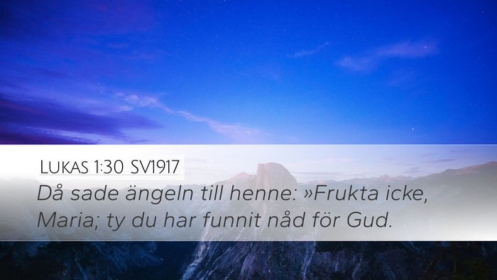Lukas 1:30 SV1917 Bible Verse Image