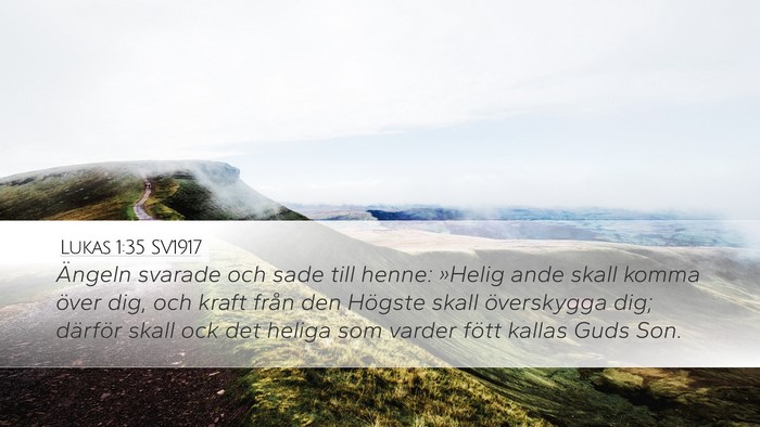 Lukas 1:35 SV1917 Bible Verse Image
