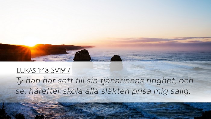 Lukas 1:48 SV1917 Bible Verse Image