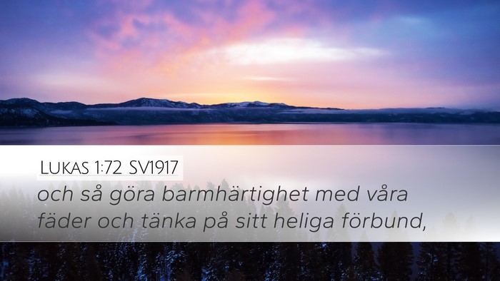 Lukas 1:72 SV1917 Bible Verse Image