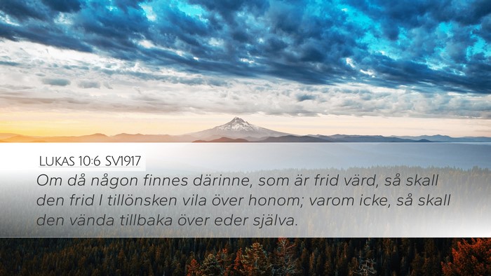 Lukas 10:6 SV1917 Bible Verse Image