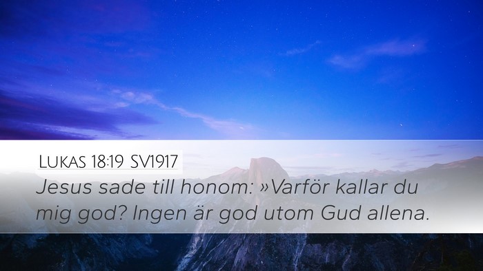 Lukas 18:19 SV1917 Bible Verse Image
