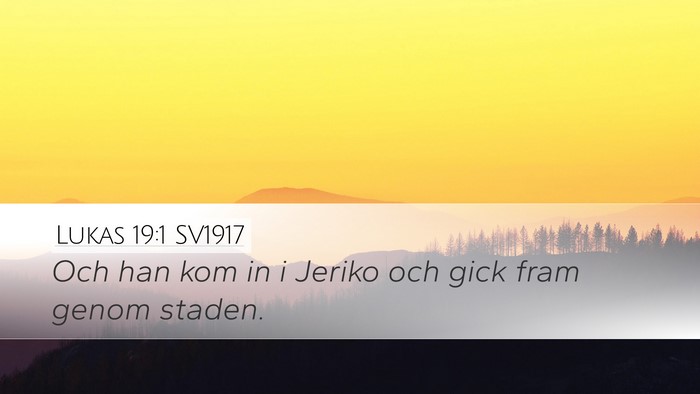 Lukas 19:1 SV1917 Bible Verse Image