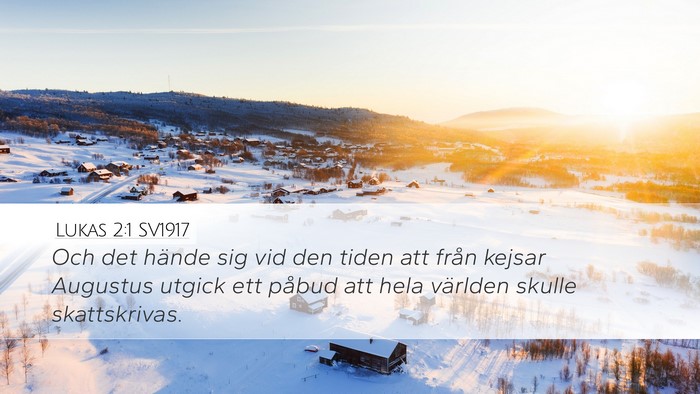 Lukas 2:1 SV1917 Bible Verse Image