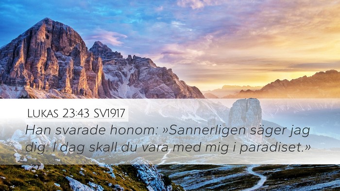 Lukas 23:43 SV1917 Bible Verse Image