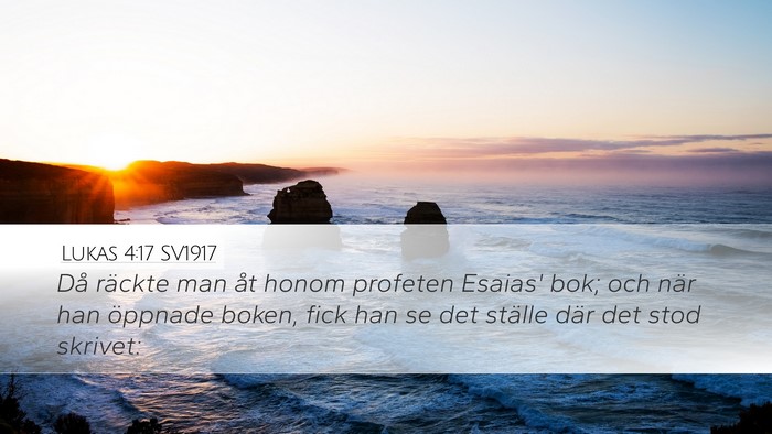 Lukas 4:17 SV1917 Bible Verse Image