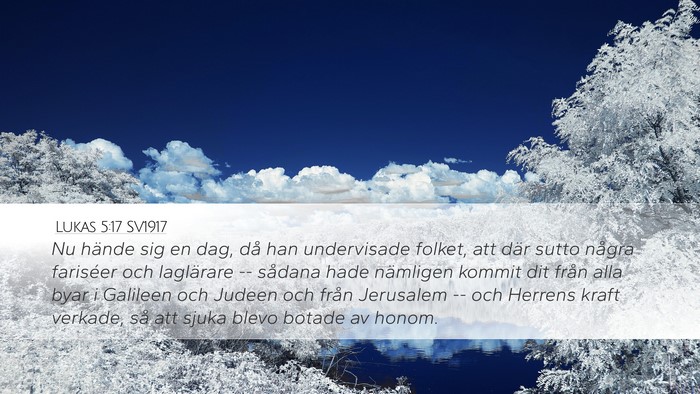 Lukas 5:17 SV1917 Bible Verse Image