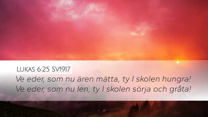 Lukas 6:25 SV1917 Bible Verse Image