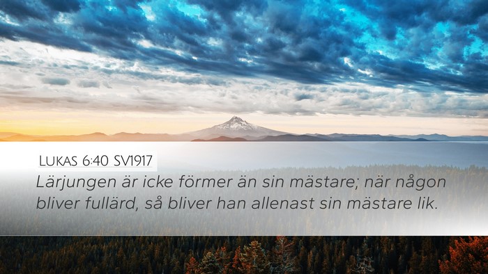 Lukas 6:40 SV1917 Bible Verse Image