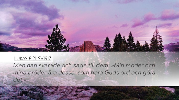 Lukas 8:21 SV1917 Bible Verse Image