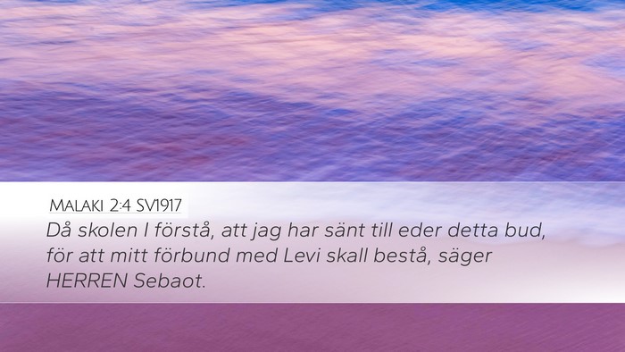 Malaki 2:4 SV1917 Bible Verse Image
