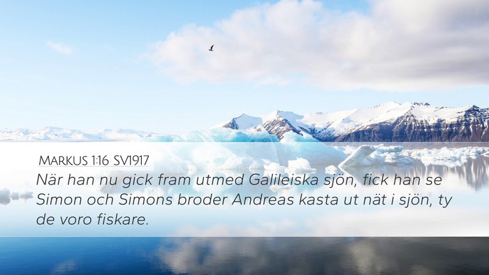 Markus 1:16 SV1917 Bible Verse Image