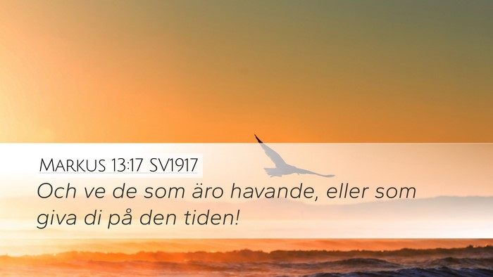Markus 13:17 SV1917 Bible Verse Image
