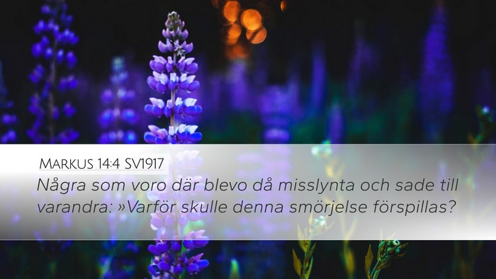 Markus 14:4 SV1917 Bible Verse Image