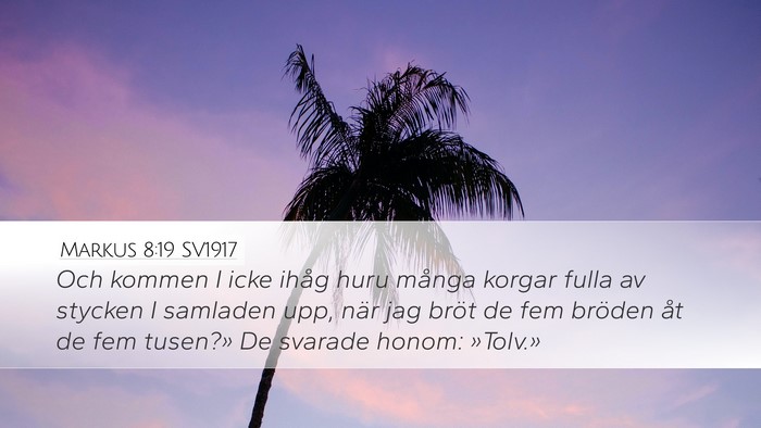 Markus 8:19 SV1917 Bible Verse Image