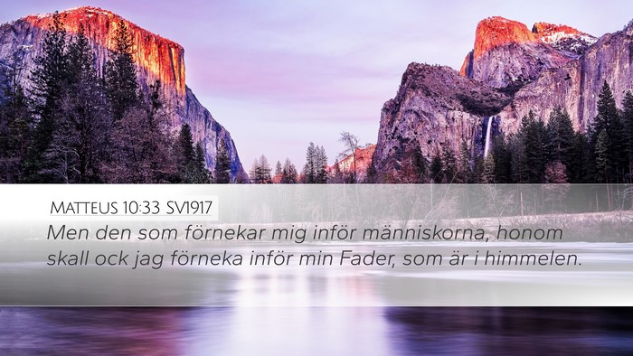 Matteus 10:33 SV1917 Bible Verse Image