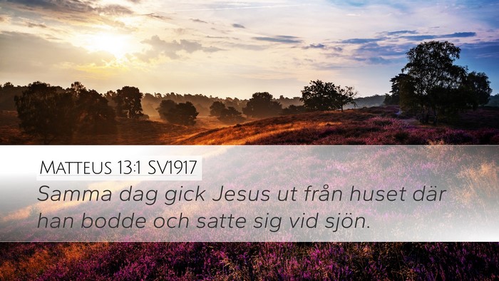 Matteus 13:1 SV1917 Bible Verse Image