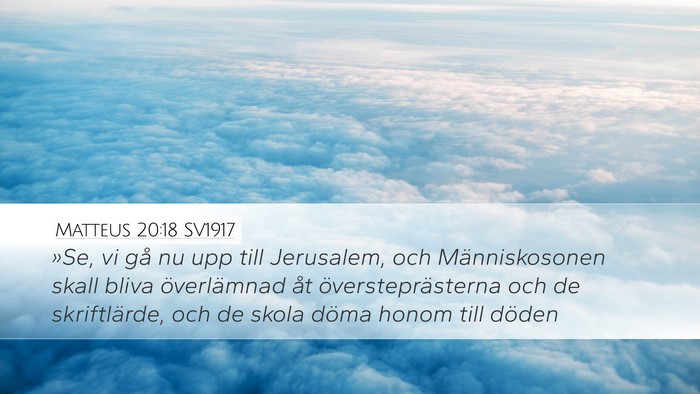 Matteus 20:18 SV1917 Bible Verse Image
