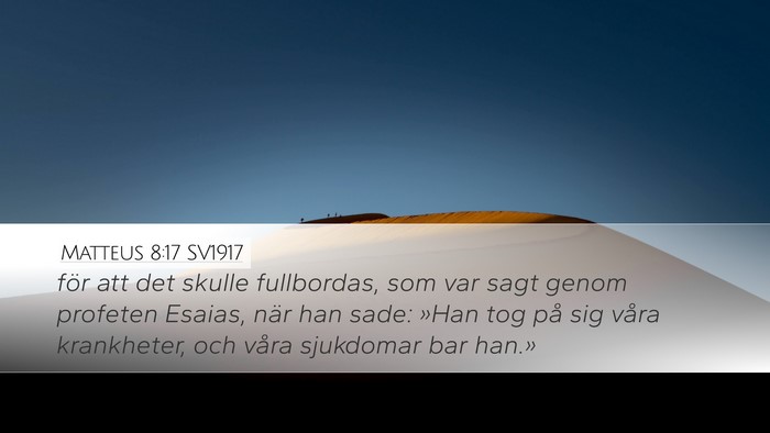 Matteus 8:17 SV1917 Bible Verse Image
