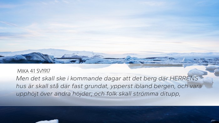 Mika 4:1 SV1917 Bible Verse Image