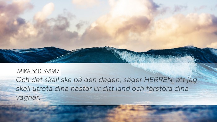 Mika 5:10 SV1917 Bible Verse Image