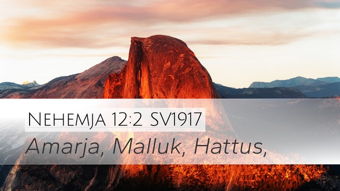 Nehemja 12:2 SV1917 Bible Verse Image