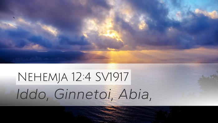 Nehemja 12:4 SV1917 Bible Verse Image