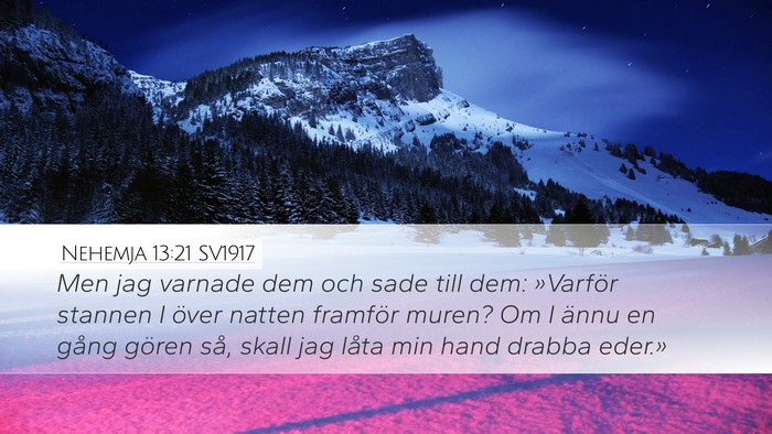 Nehemja 13:21 SV1917 Bible Verse Image