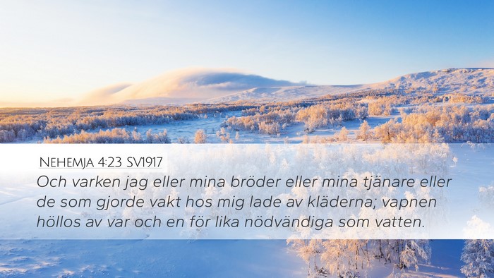 Nehemja 4:23 SV1917 Bible Verse Image