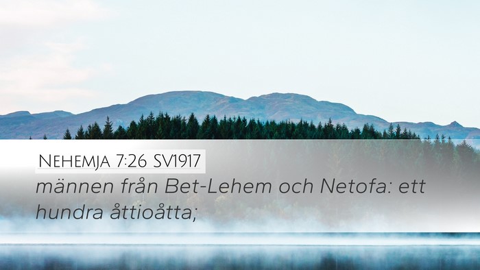 Nehemja 7:26 SV1917 Bible Verse Image