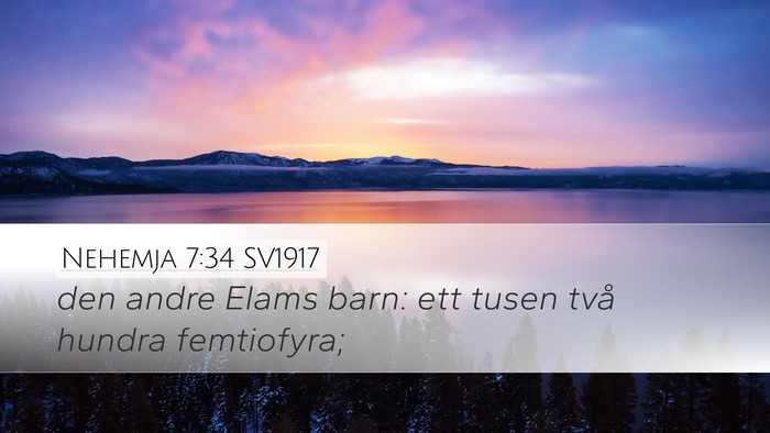 Nehemja 7:34 SV1917 Bible Verse Image
