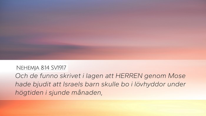 Nehemja 8:14 SV1917 Bible Verse Image
