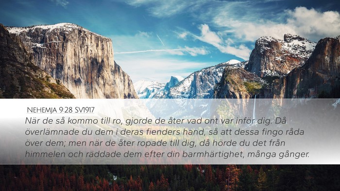 Nehemja 9:28 SV1917 Bible Verse Image