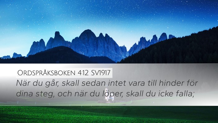 Ordspråksboken 4:12 SV1917 Bible Verse Image