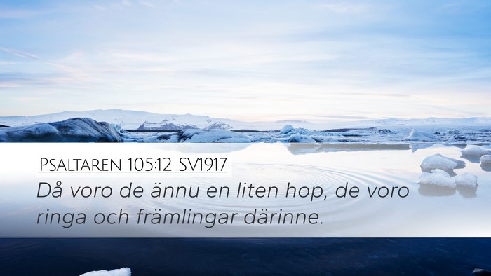 Psaltaren 105:12 SV1917 Bible Verse Image