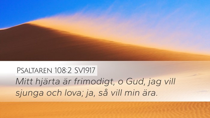 Psaltaren 108:2 SV1917 Bible Verse Image