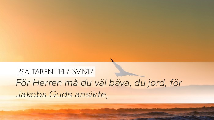 Psaltaren 114:7 SV1917 Bible Verse Image