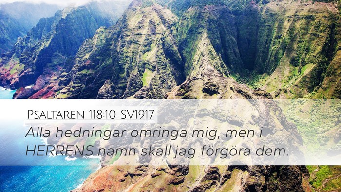 Psaltaren 118:10 SV1917 Bible Verse Image