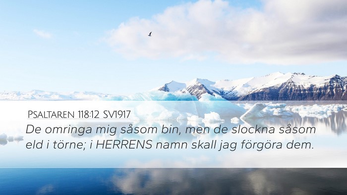 Psaltaren 118:12 SV1917 Bible Verse Image