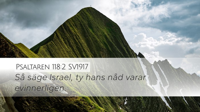 Psaltaren 118:2 SV1917 Bible Verse Image