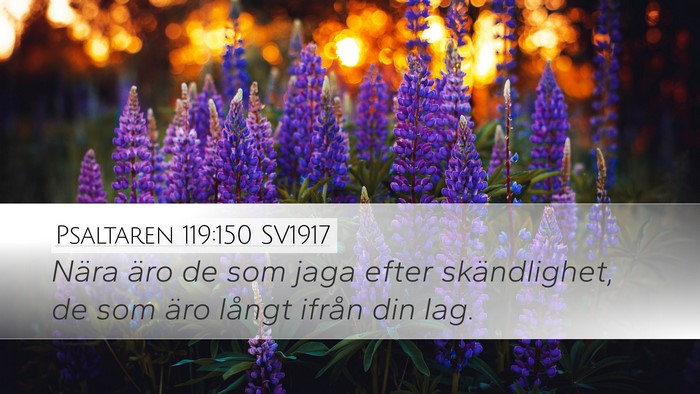 Psaltaren 119:150 SV1917 Bible Verse Image