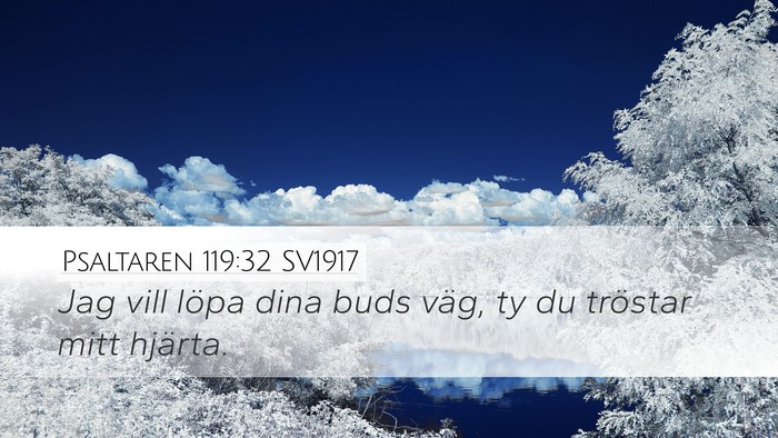 Psaltaren 119:32 SV1917 Bible Verse Image