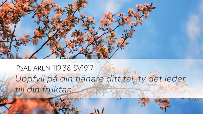 Psaltaren 119:38 SV1917 Bible Verse Image
