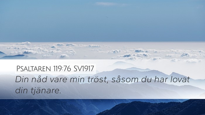 Psaltaren 119:76 SV1917 Bible Verse Image