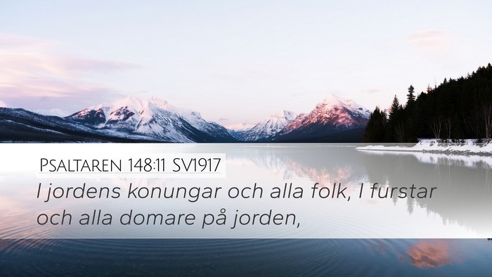 Psaltaren 148:11 SV1917 Bible Verse Image