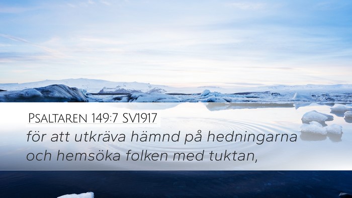 Psaltaren 149:7 SV1917 Bible Verse Image